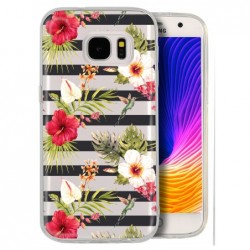 Coque multi roses blanches...