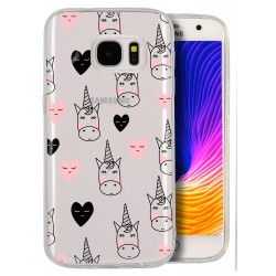 Coque multi licornes coeur...