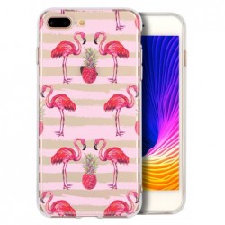 Coque flamants traits roses...