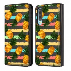 Etui à clapet ananas traits...