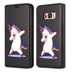 Etui à clapet licorne dab...