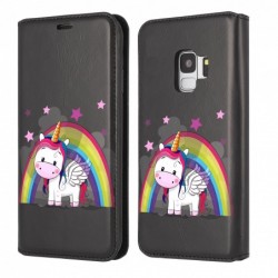 Etui à clapet licorne arc...