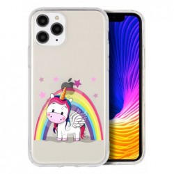 Coque licorne arc en ciel...