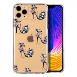 Coque talon fleuri pour...