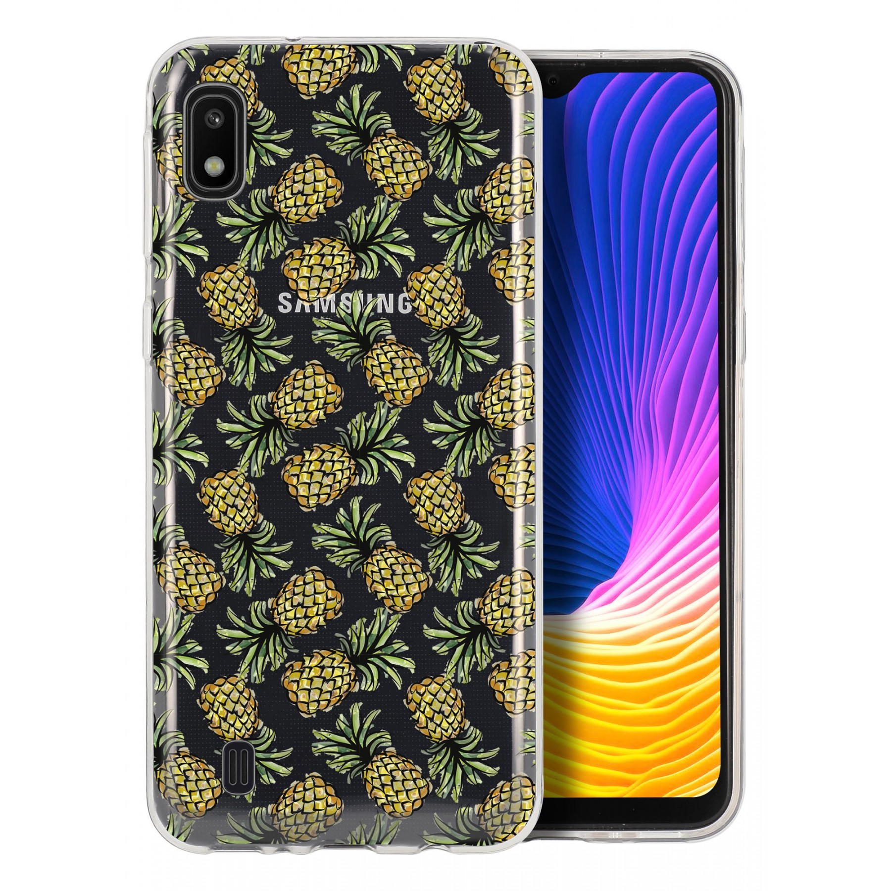 اشوا Coque ananas jaune pour Samsung A10