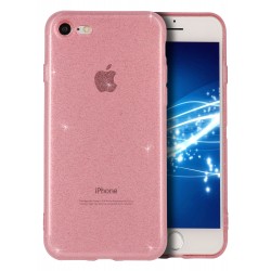 Coque transparente rose...