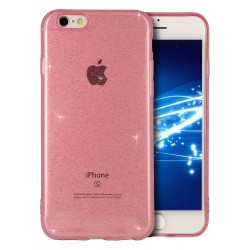 Coque transparente rose...