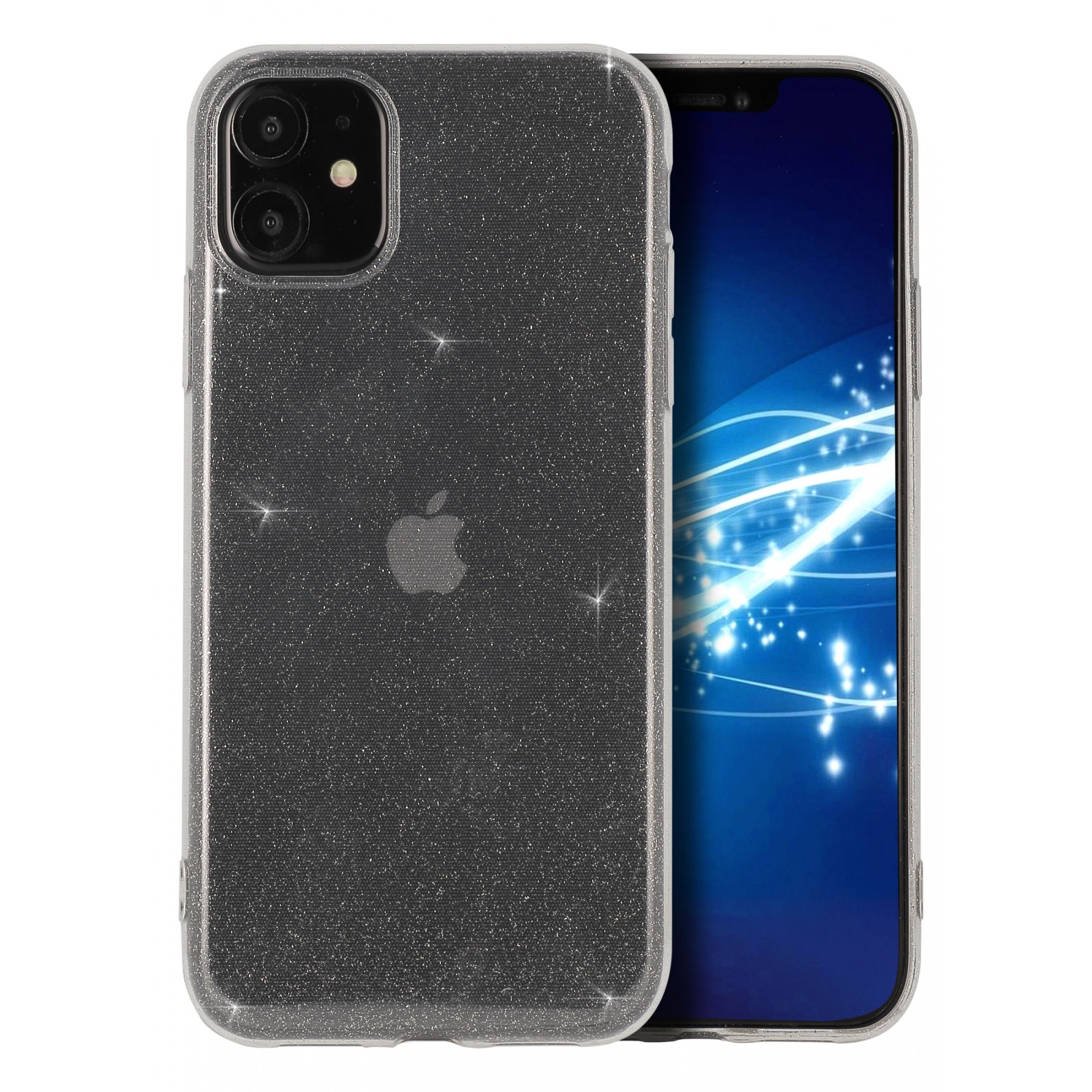 iphone 11 coque avec des paillettes