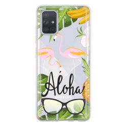 Coque flamant aloha pour Samsung A71