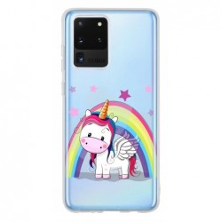 Coque licorne arc en ciel...