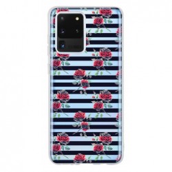 Coque roses traits noirs...