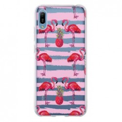 Coque flamants traits roses...