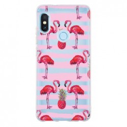 Coque flamants traits roses...