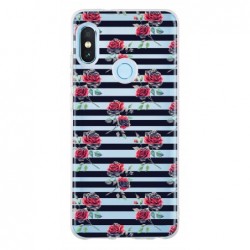 Coque roses traits noirs...