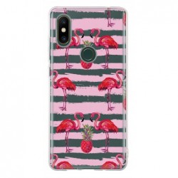 Coque flamants traits roses...