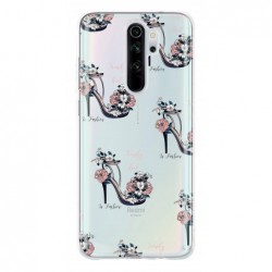 Coque talon fleuri pour...