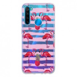 Coque flamants traits roses...