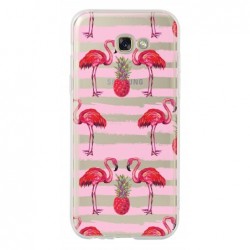 Coque flamants traits roses...