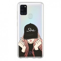 Coque girl casquette...