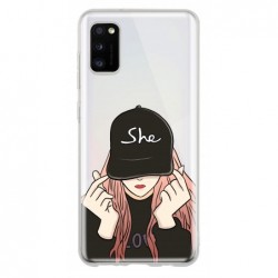 Coque girl casquette...