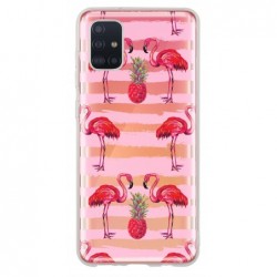 Coque flamants traits roses...