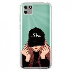 Coque girl casquette...