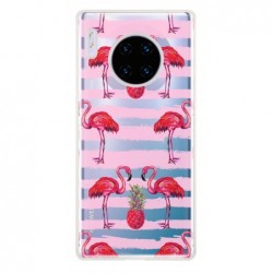 Coque flamants traits roses...