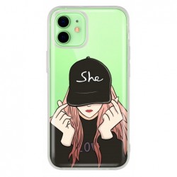 Coque girl casquette...