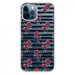 Coque roses traits noirs...