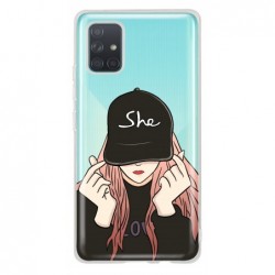 Coque girl casquette...