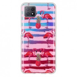 Coque flamants traits roses...