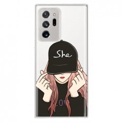 Coque girl casquette...