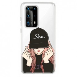 Coque girl casquette...