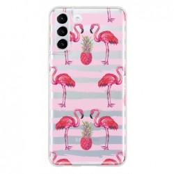 Coque flamants traits roses...