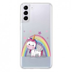 Coque licorne arc en ciel...