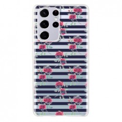 Coque roses traits noirs...