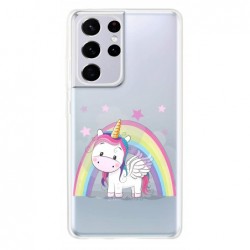 Coque licorne arc en ciel...