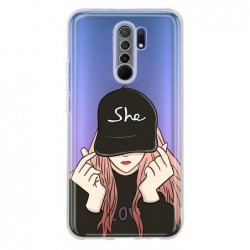 Coque girl casquette...