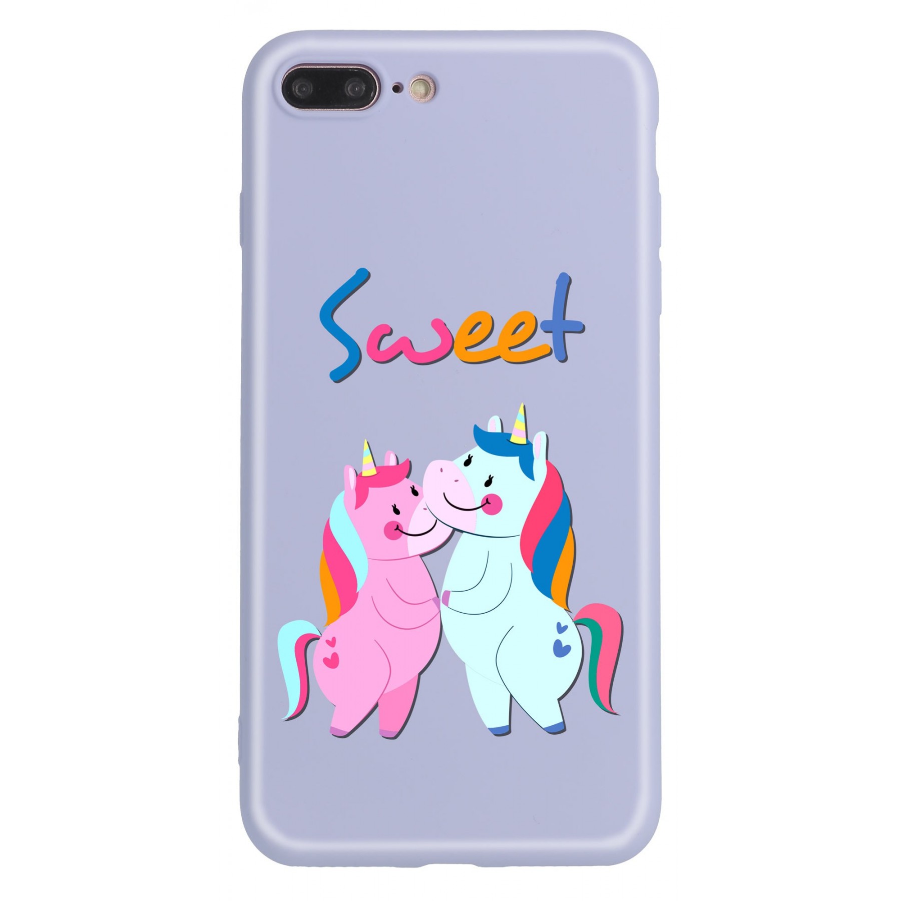 مفتاح ٩٧٣ Coque Iphone 7 plus et 8 plus Silicone licorne sweet