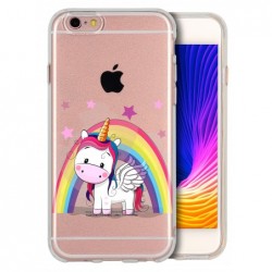 Coque Licorne arc en ciel...