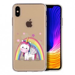 Coque Licorne arc en ciel...