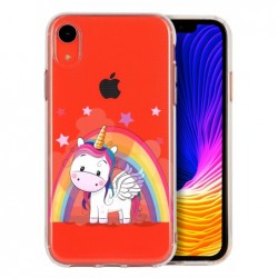 Coque Licorne arc en ciel...